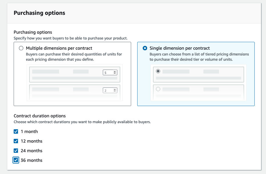 AWS purchasing options