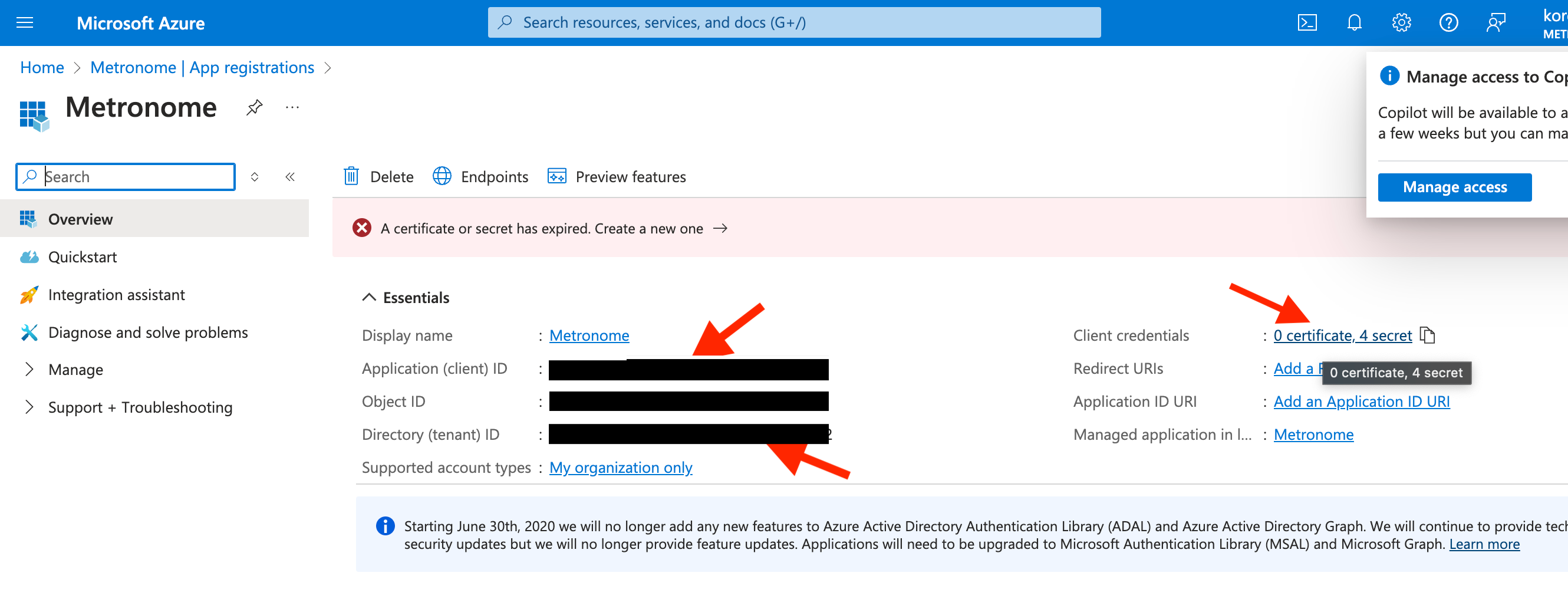 Registration details