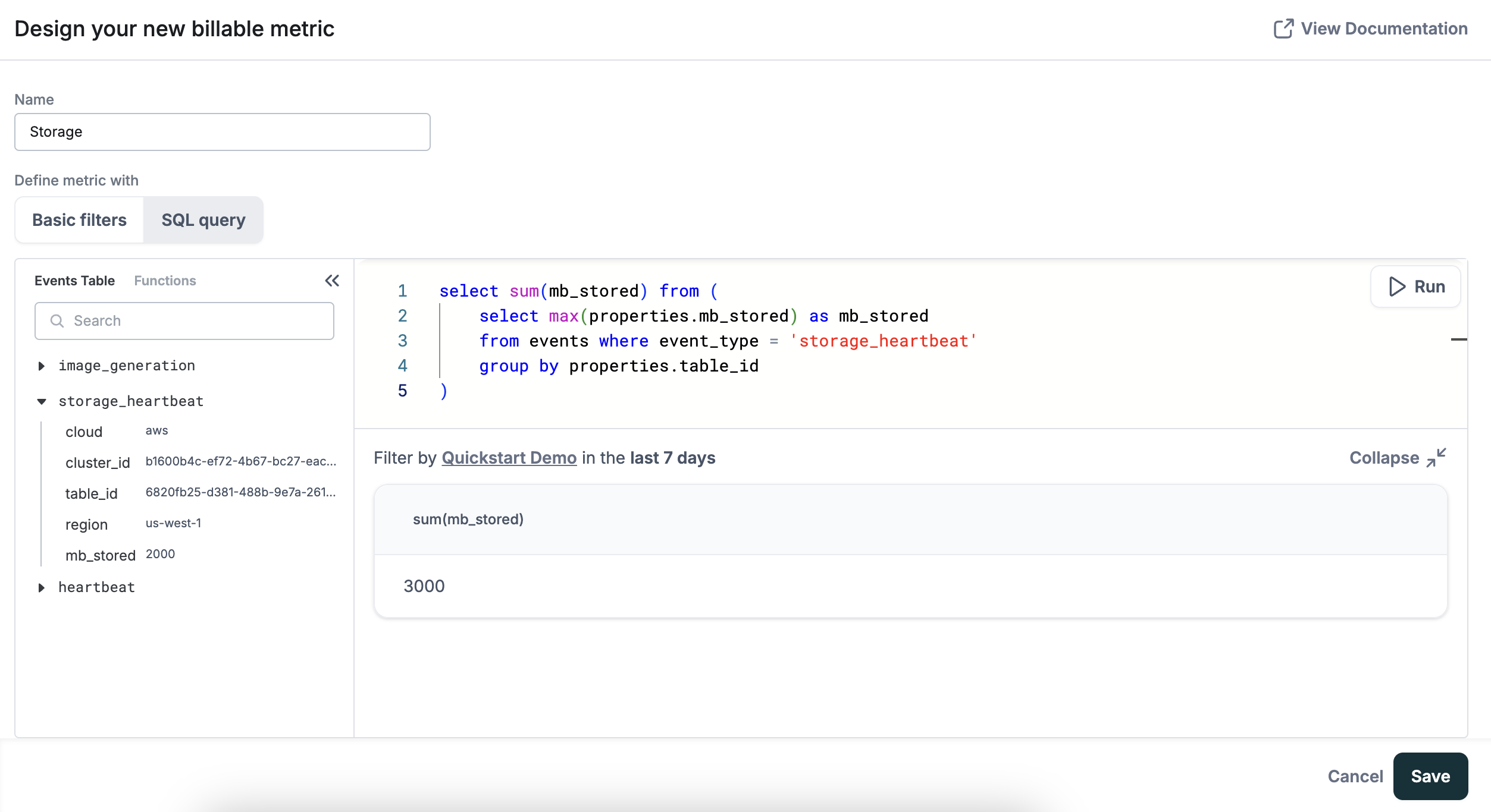 AI image generation billable metric