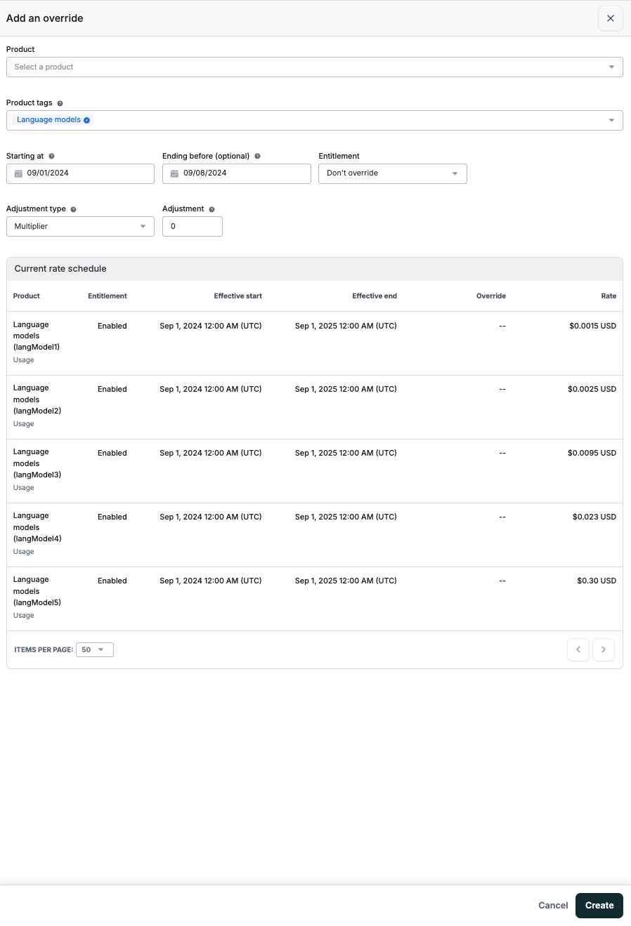 Configure a time-bound override